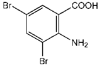 3,5-Dibromoanthranilic acid Chemical Image
